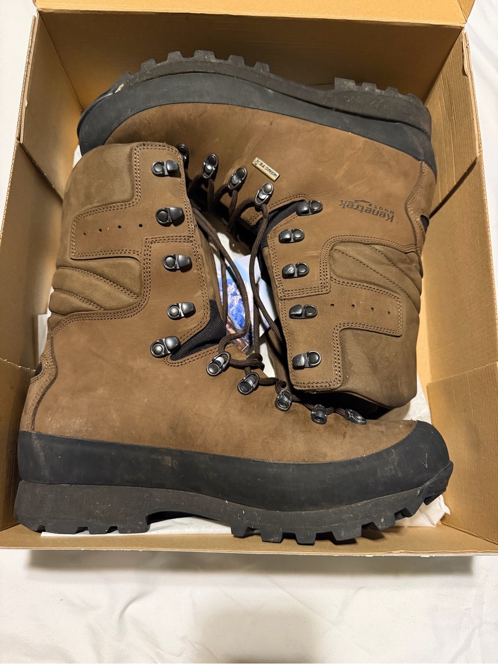 Kenetrek Mountain Extreme Waterproof Hunting Boots for Men - Brown - 12